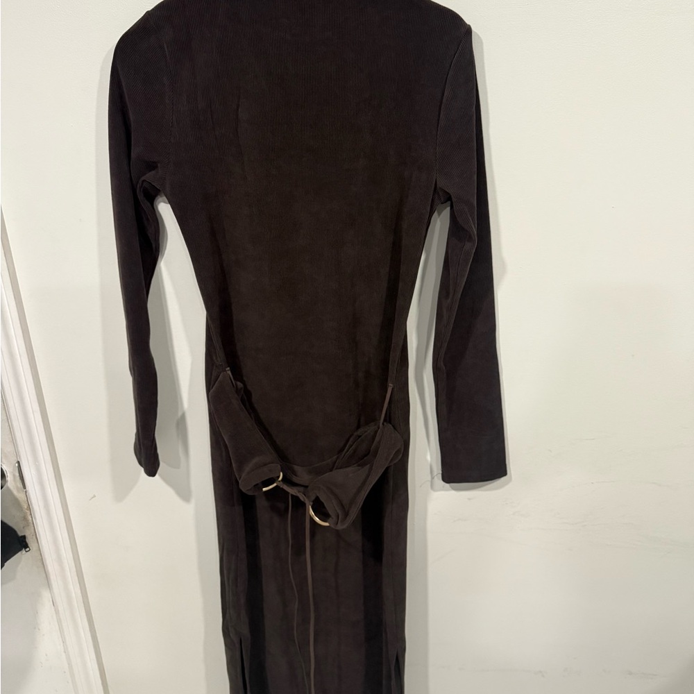 PrettyLittleThing Chocolate Long Sleeve Dress